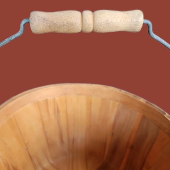 Vintage 1950s One Quarter Peck Poplar Bushel Basket - Picture 2 of 5